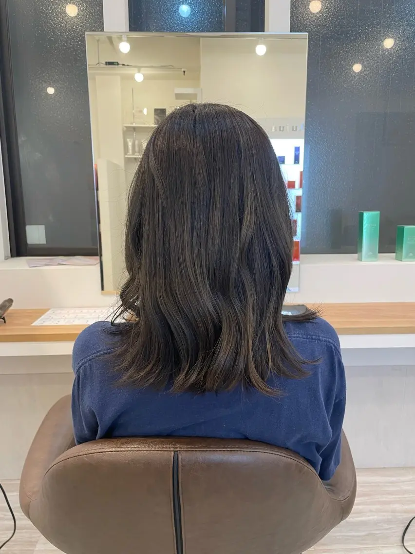 ✨(ダメージが気になる方へ)似合わせカット+ワンカラー+Aujua trの写真