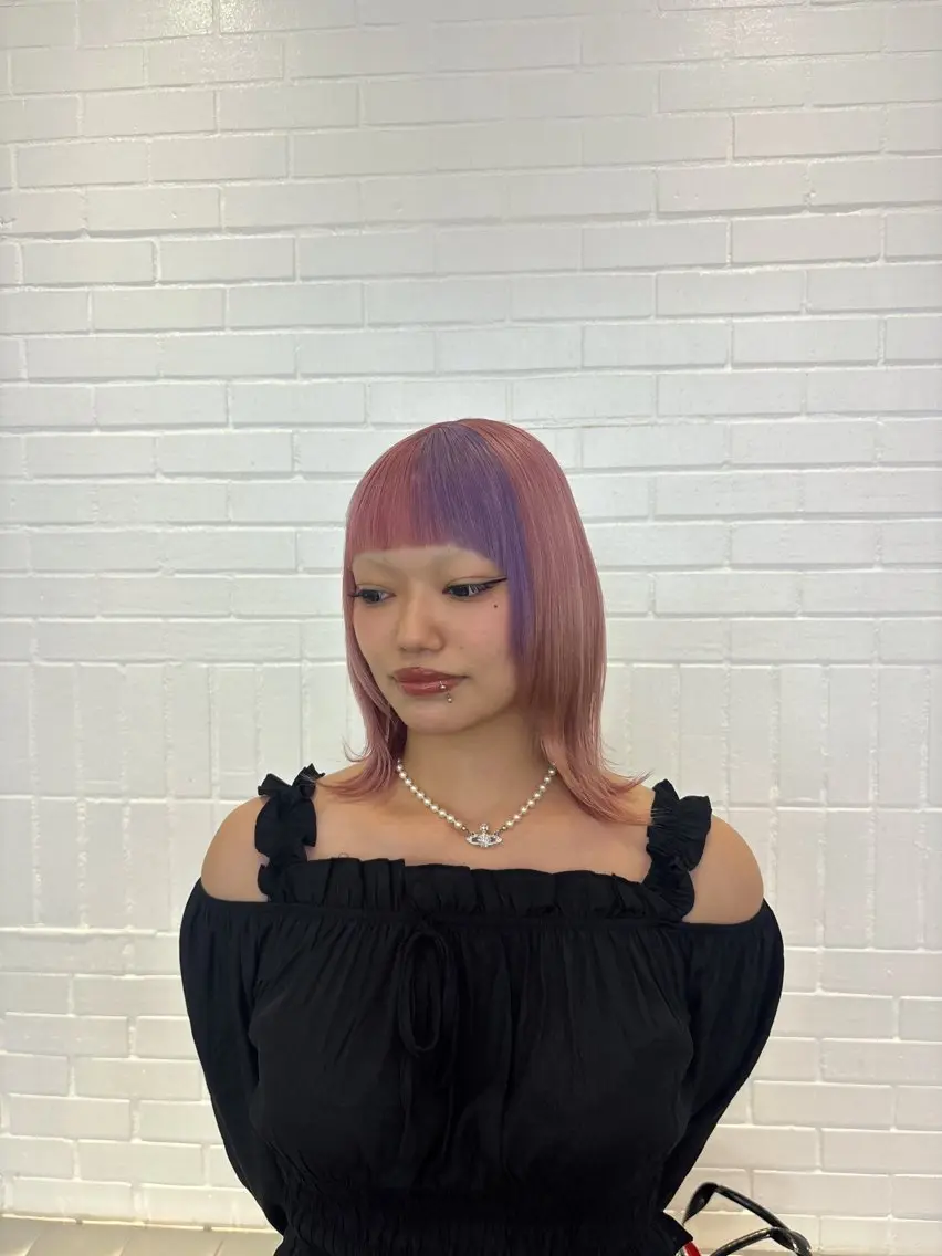 ショート カラー ヘアアレンジ ブリーチ ケアブリーチ デザインカラー ハイトーンカラー ピンクカラー ヘアカラー トリートメント 💟ケア×ハイトーン 💟／ミオのヘアスタイル