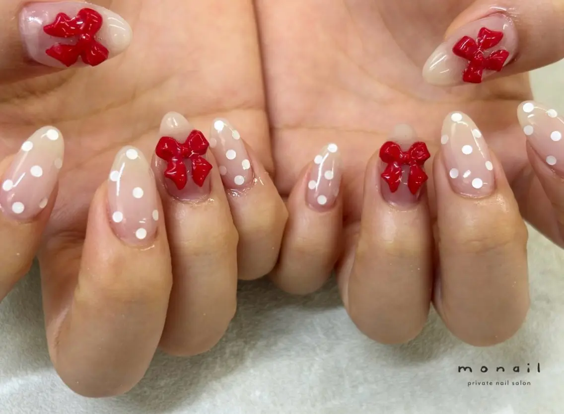 ネイル ドット ハンドネイル nail salon monailのネイルデザイン
