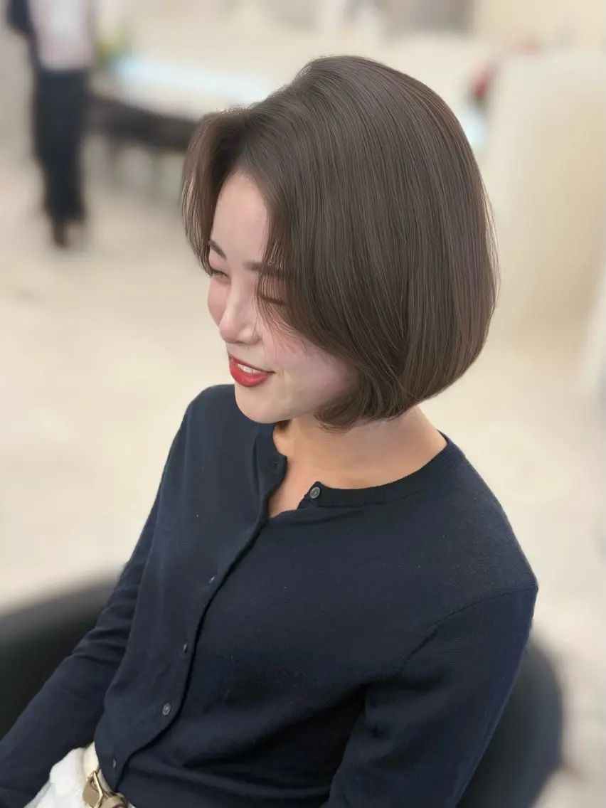 ミディアム 本場韓国ヘア特化 아이비/Aibiのヘアスタイル