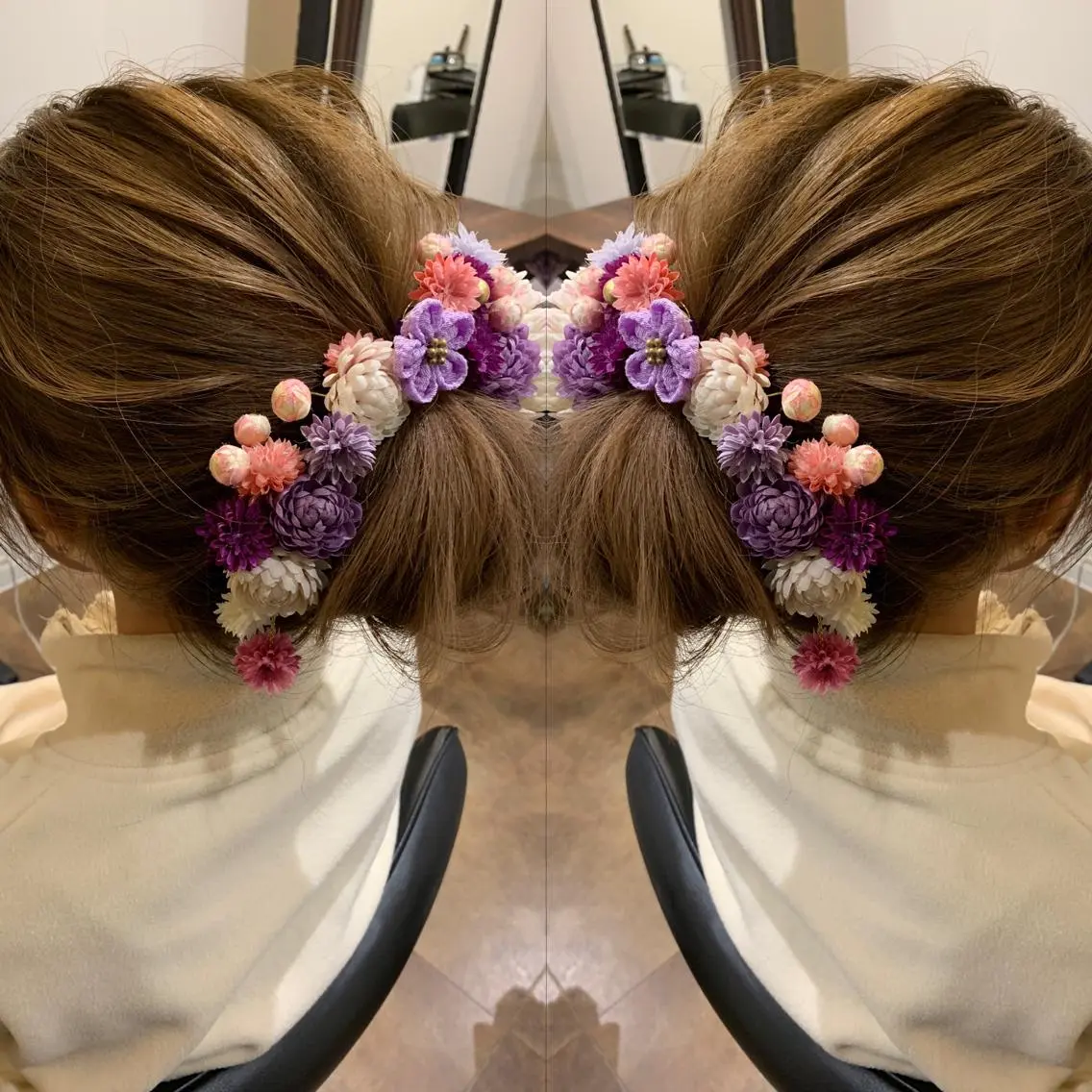 セミロング ヘアアレンジ 伊藤 裕貴のヘアスタイル