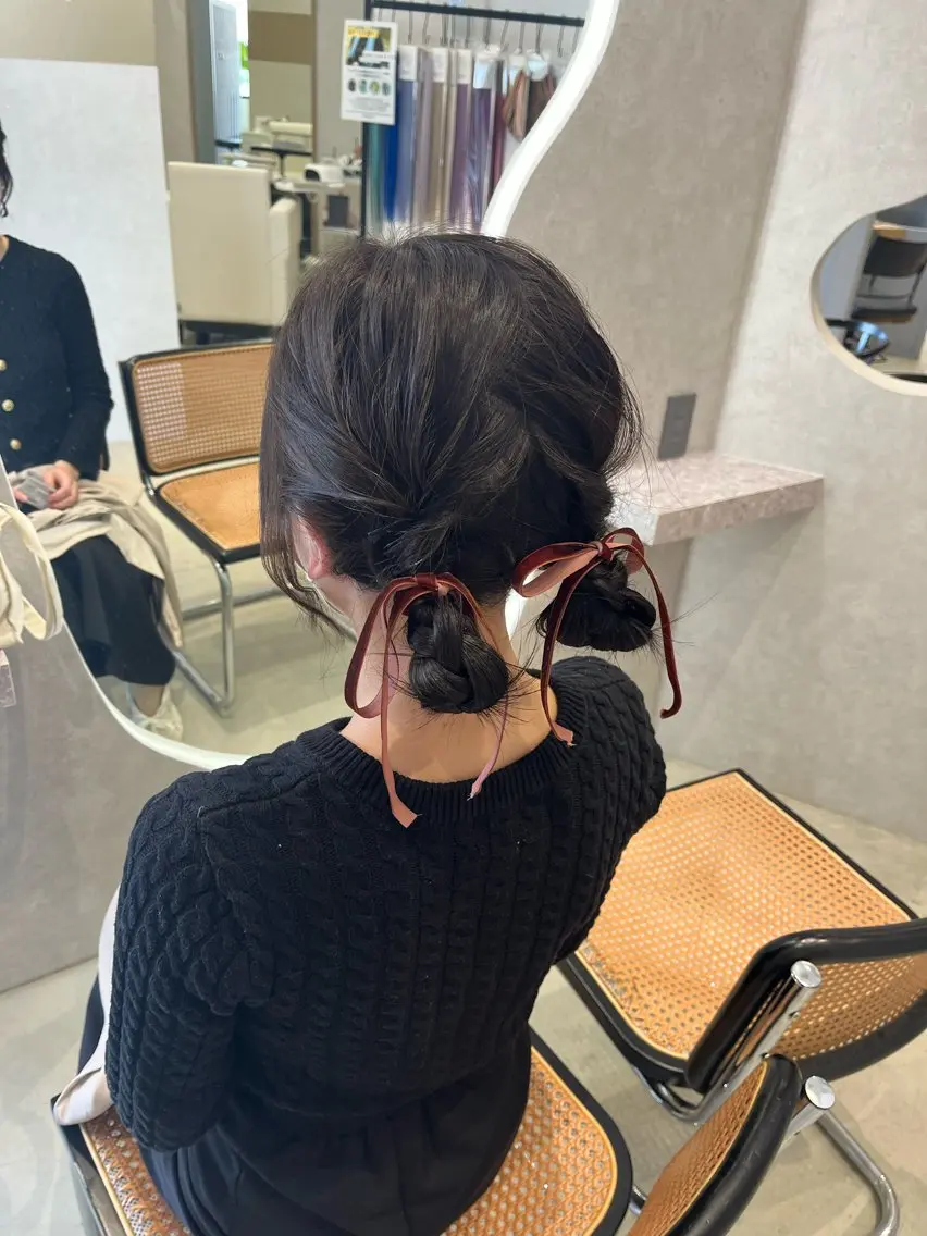 ヘアアレンジ ヘアセット 福島 果音のヘアスタイル
