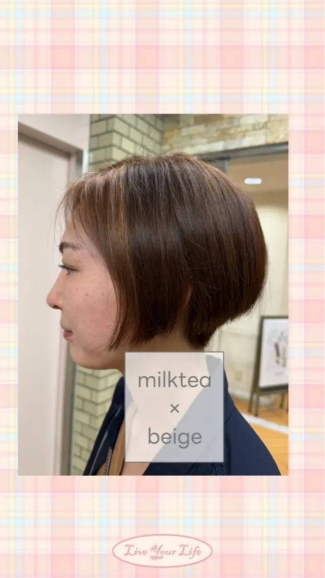カラー ヘアカラー カラーモデル募集中/ 愛里のヘアスタイル