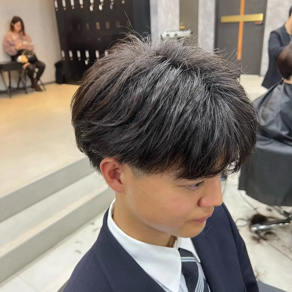 ショート パーマ ニュアンスパーマ メンズパーマ特化 荻田知也のヘアスタイル