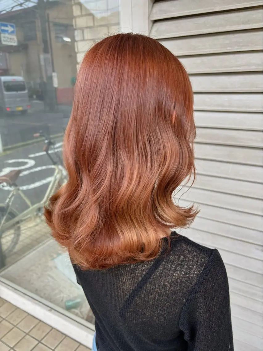 ミディアム ヘアカラー 🪼艶カラー🪼 田口彩香のヘアスタイル