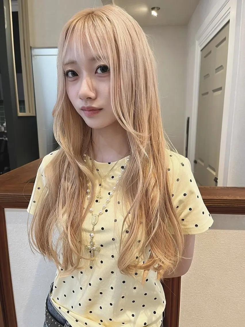 ロング カラー ヘアカラー keshiki 大名のヘアスタイル