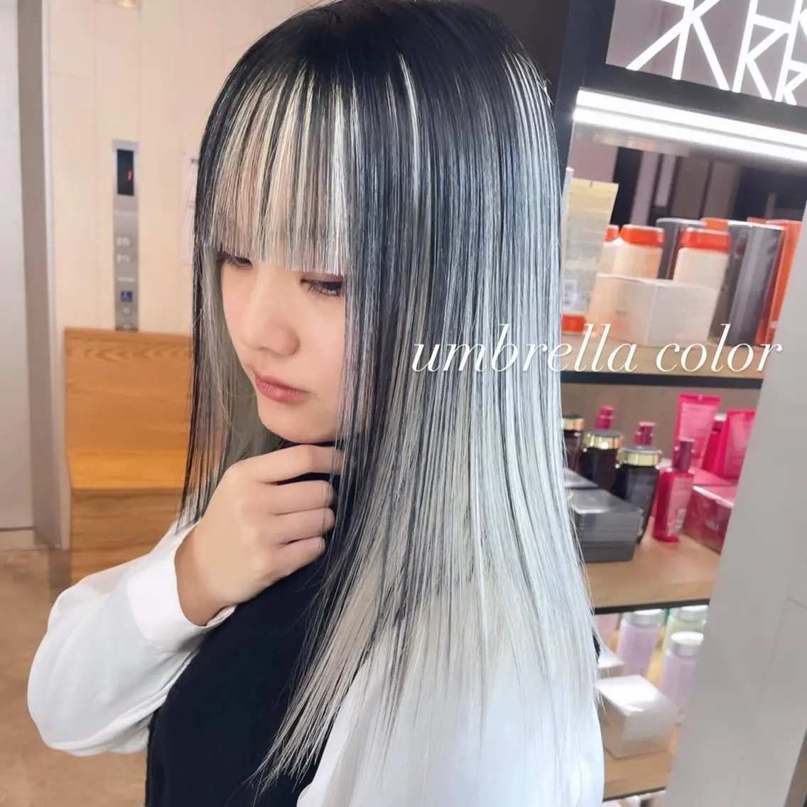 ロング カラー カット ヘアカラー トリートメント ヘアセット 💜ハイトーン💛 マジカルかいちゃんのヘアスタイル