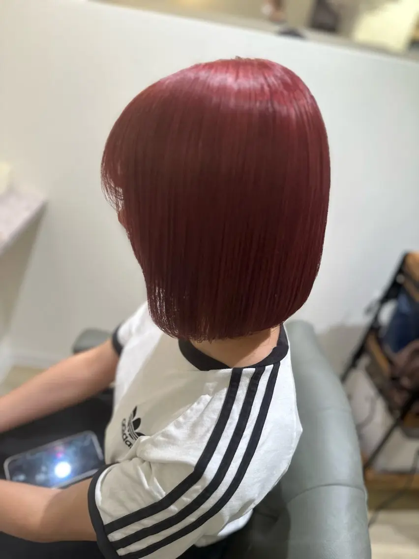 ショート カラー 西安 優香のヘアスタイル