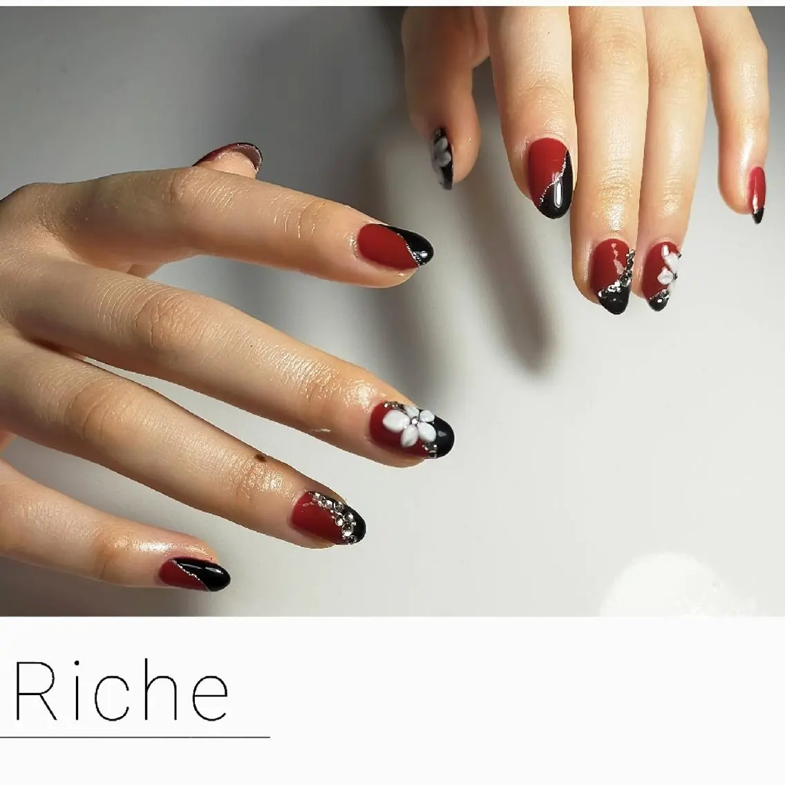 ネイル 成人式 持ち込み Riche. ﾈｲﾙｻﾛﾝﾘｼｪのネイルデザイン