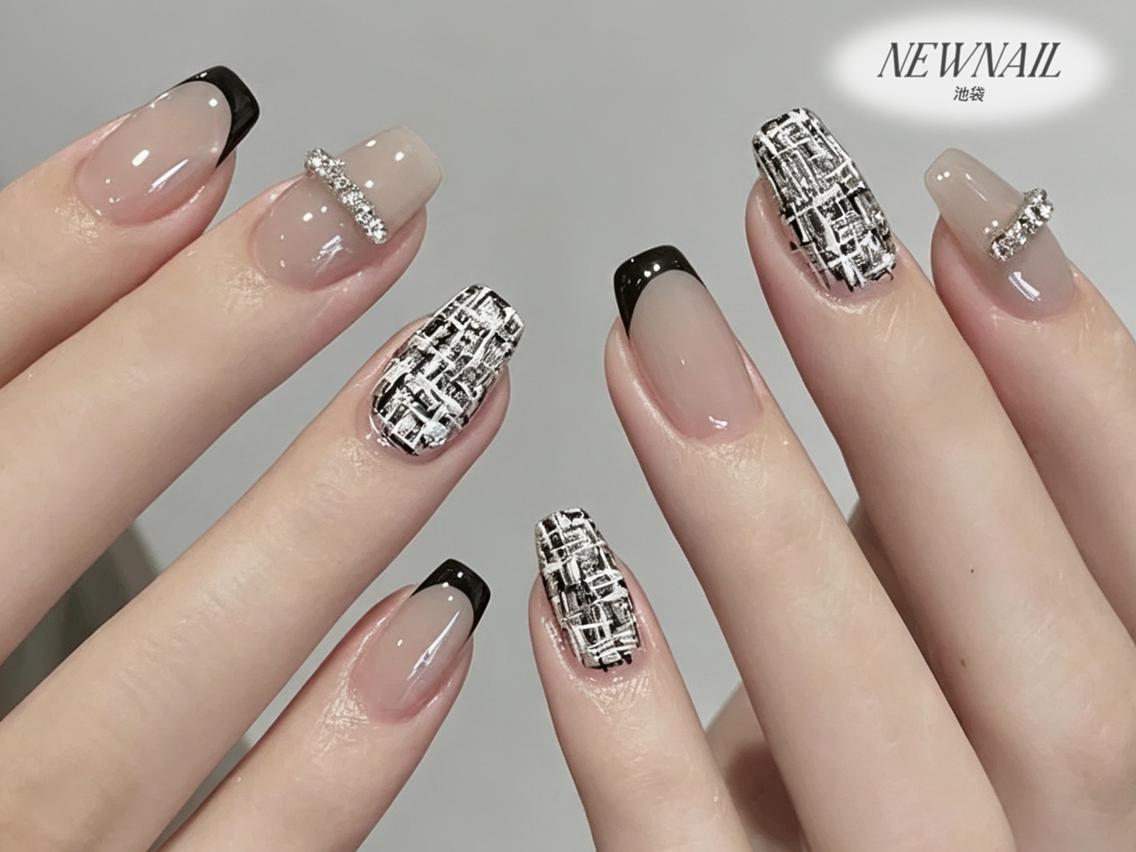 ネイル メンズ メンズ韓国風 べっ甲ネイル ボルドー ブラウン 長さ出し ハンドネイル ハンドケア NEW NAIL池袋 韓国・ワンホンネイルのネイルデザイン