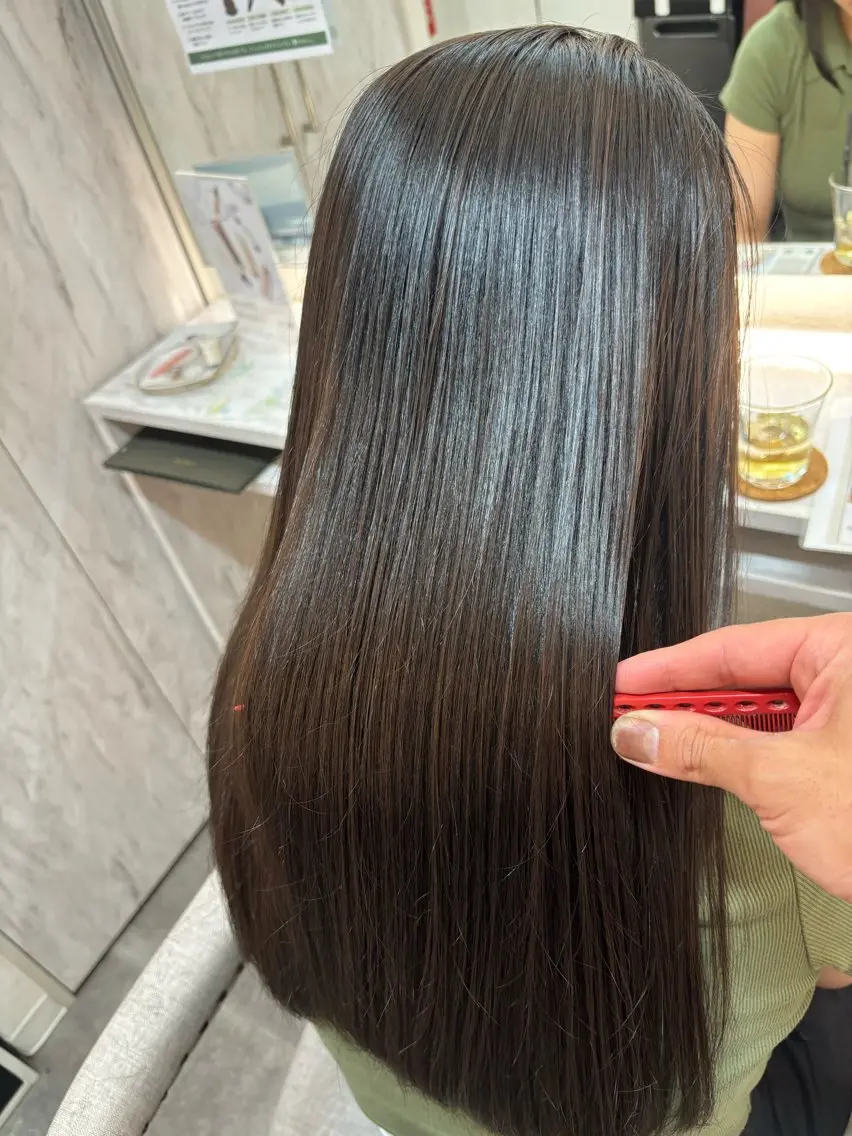 セミロング 髪質改善 トリートメント カット ヘアカラー トリートメント 完全個室/毎月7名迄 武田諒のヘアスタイル
