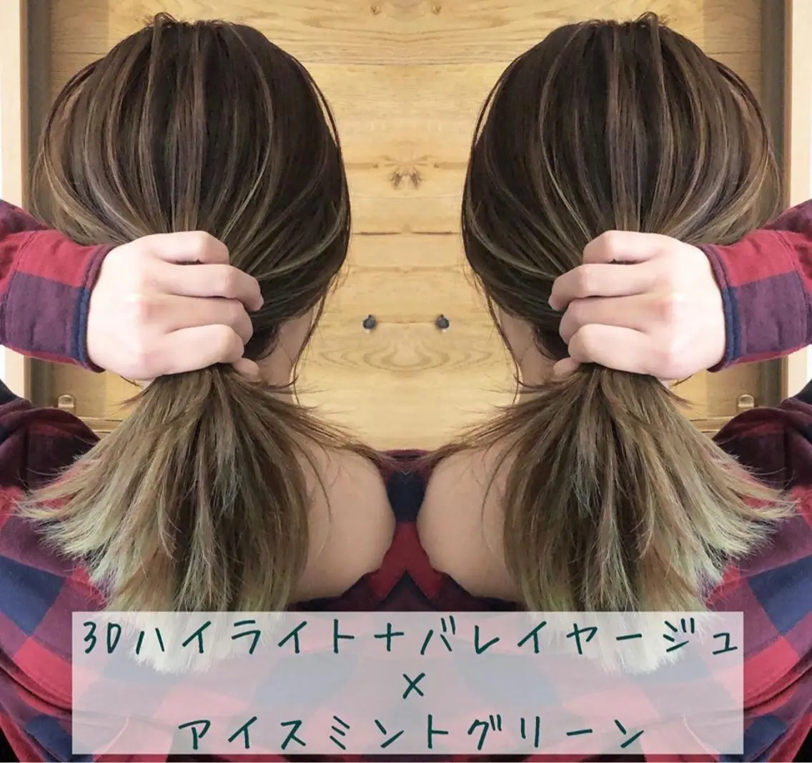 ミディアム カラー テトネ タカシのヘアスタイル