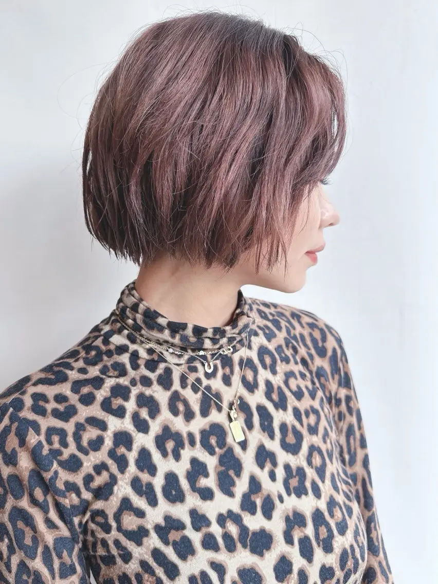 ショート カット トリートメント ボブ/ゆるふわ ボブパーマ/とういのヘアスタイル