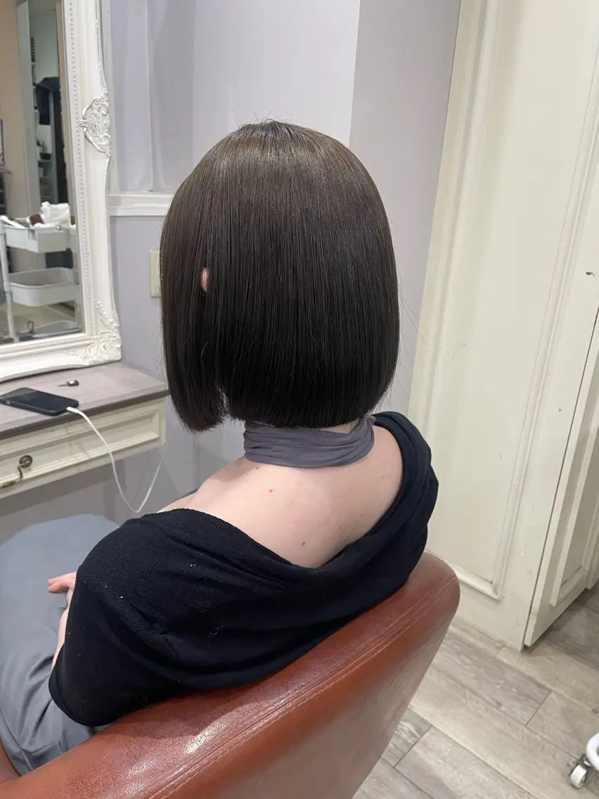 ショート カラー 緑区/艶髪 🦋柿下のヘアスタイル