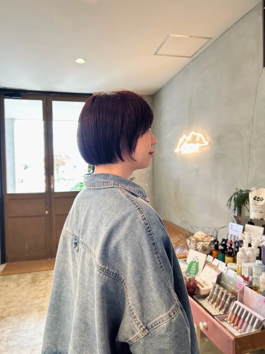 ショート カラー カット ヘアカラー トリートメント hale airiのヘアスタイル
