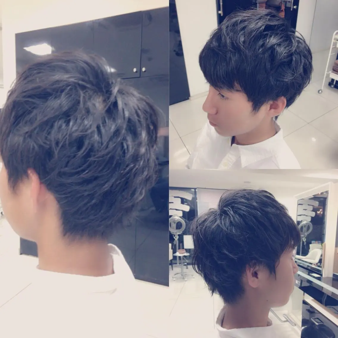 ショート パーマ メンズ マッシュ メンズパーマ KOOKI スティードトーキョーのヘアスタイル