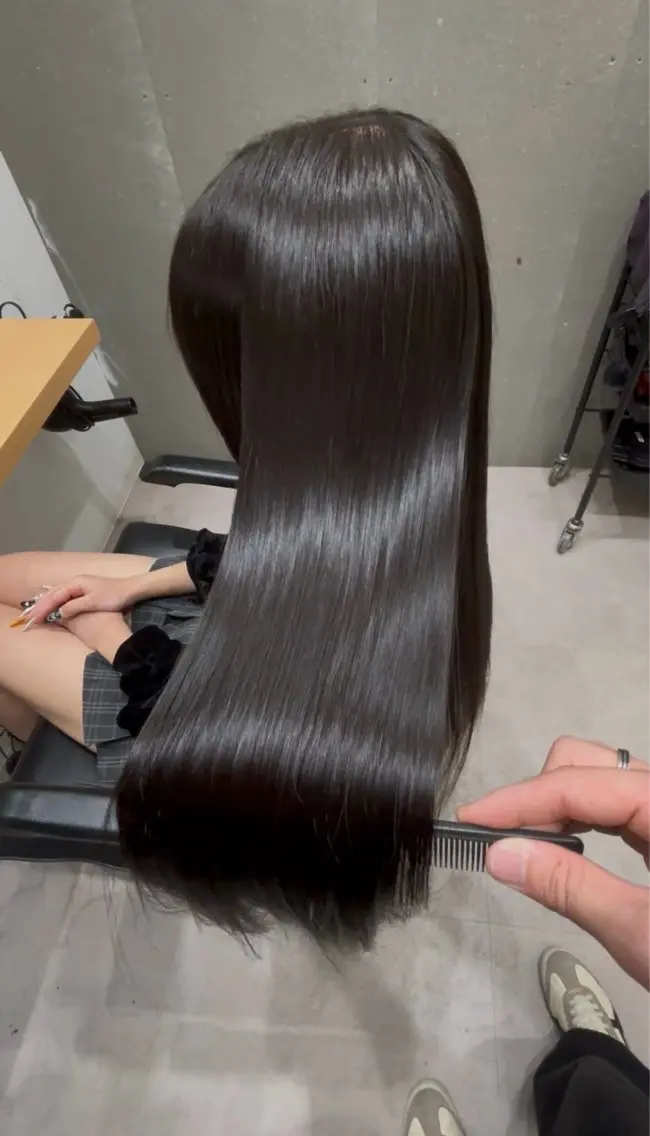 セミロング 髪質改善 トリートメント カット トリートメント 髪質改善ヘアケア 艶髪特化/上田のヘアスタイル