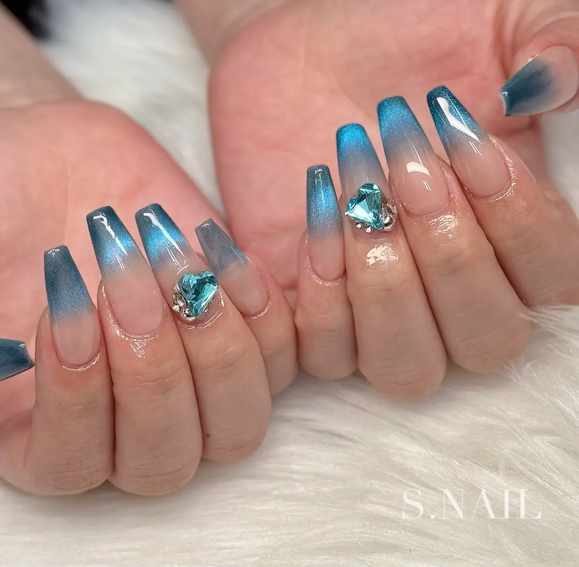 ネイル グラデーション マグネットネイル ハンドネイル S.NAIL Suuのネイルデザイン