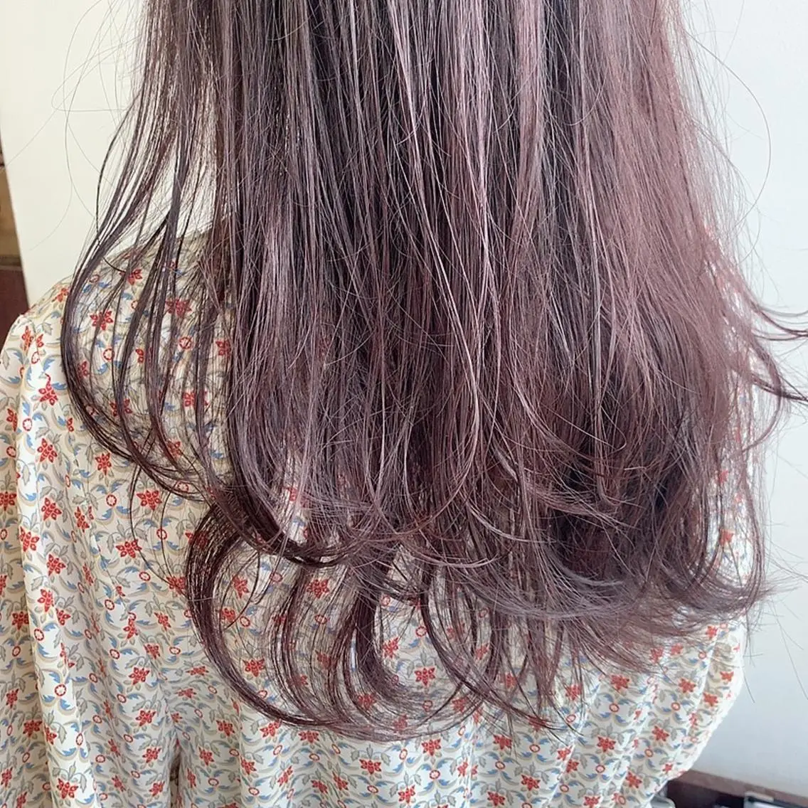 ロング カラー パープルカラー レイヤーカット BASSA ANNEX店のヘアスタイル
