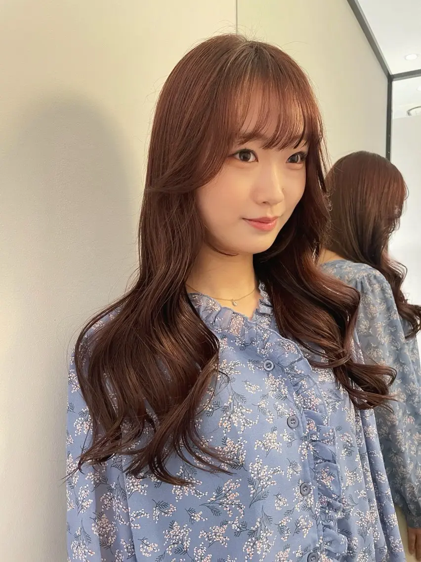 ロング カラー ヘアアレンジ ブリーチ ブラウンカラー カシス ダブルカラー ラベンダーカラー 憧れの艶ハイトーンへ 🌙サイダサキのヘアスタイル