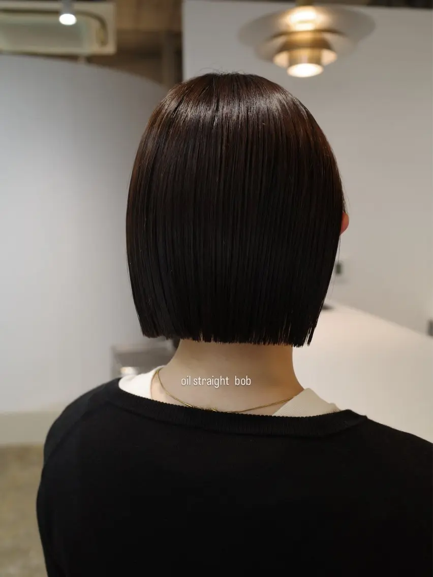 ミディアム カット 縮毛矯正 fithue ボブ〻kotonoのヘアスタイル