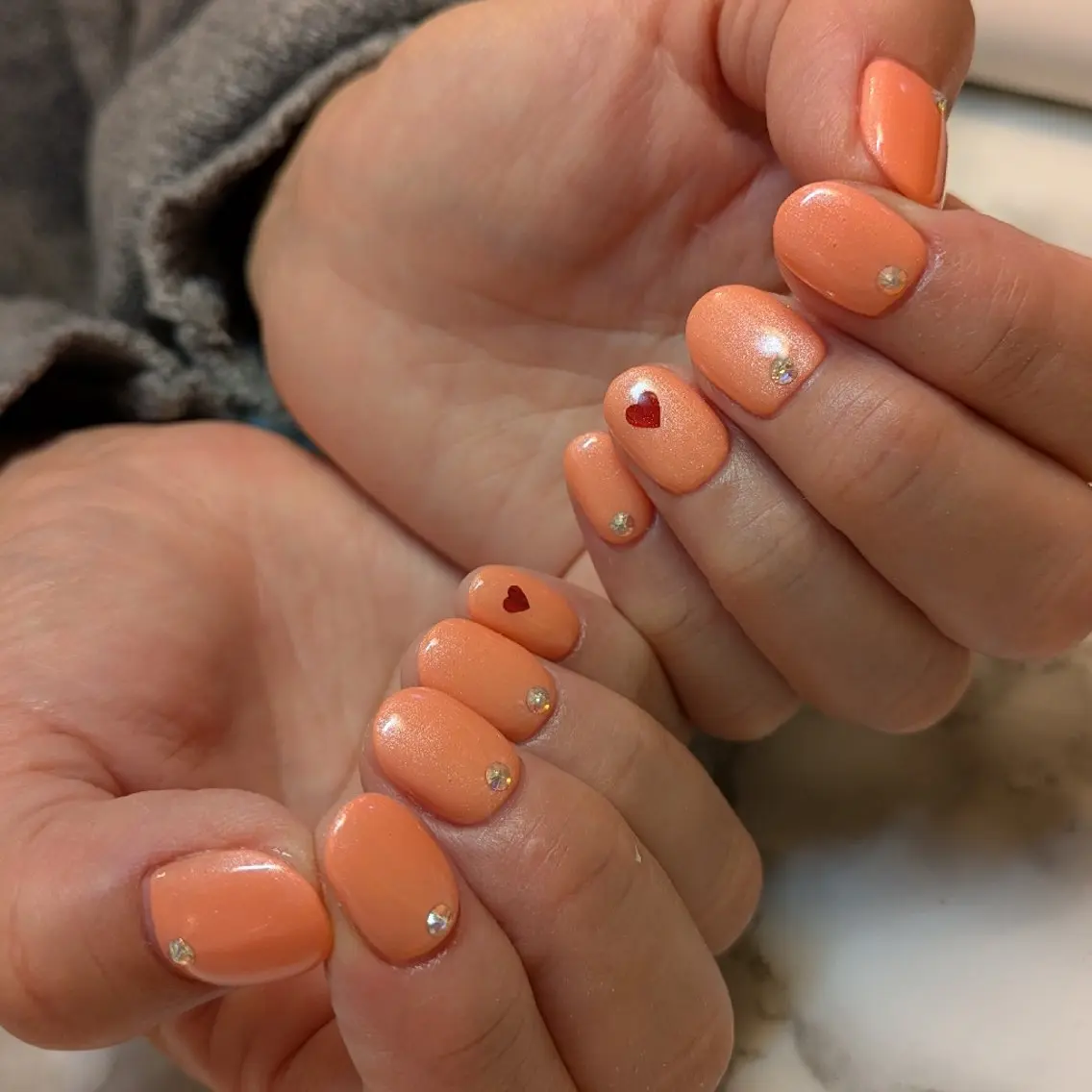 ネイル シンプルネイル ジェヌインネイル 河内のネイルデザイン