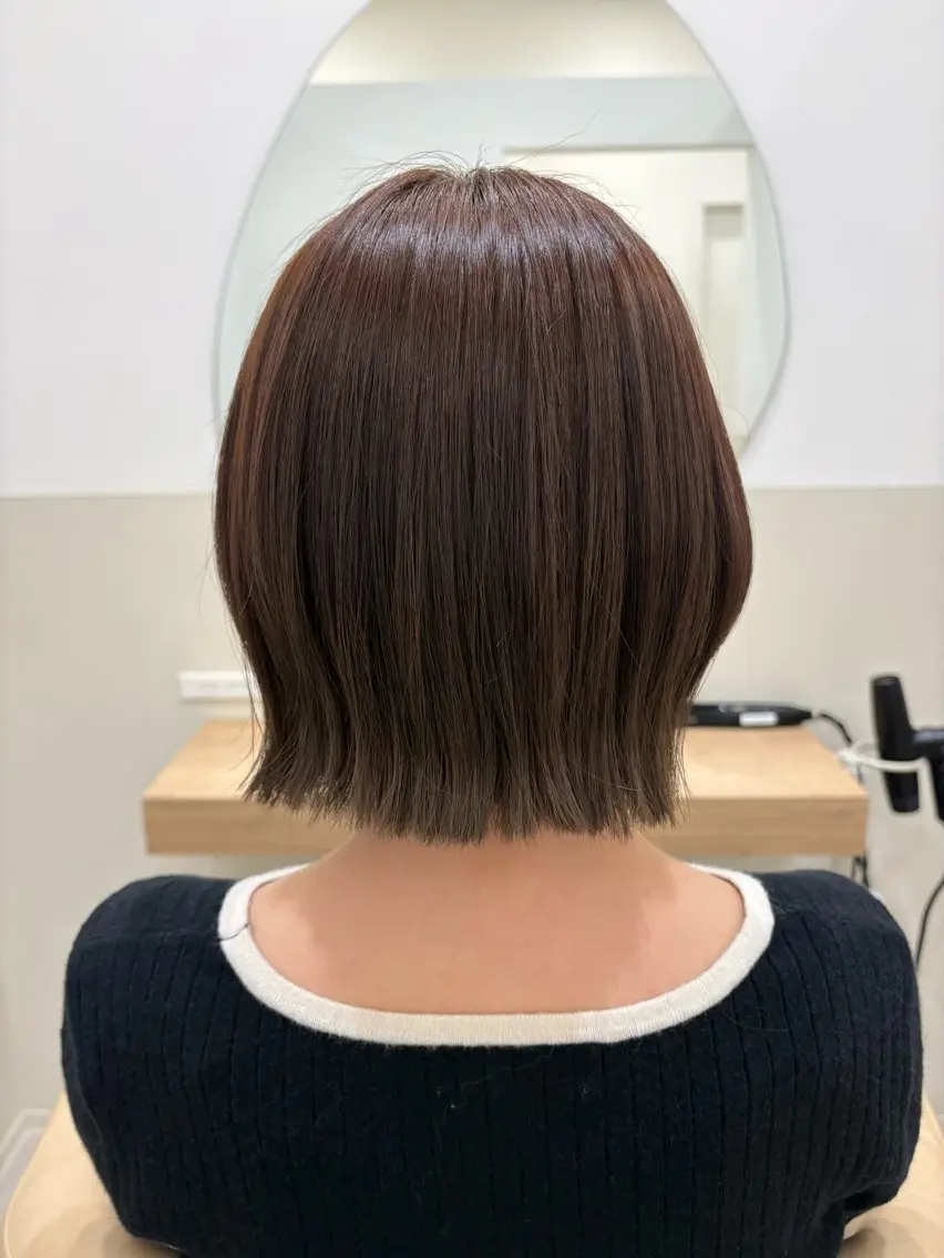 カラー ベージュカラー オリーブベージュ ボブ カット ヘアカラー トリートメント 髪質改善/透明感 ＊mayu＊のヘアスタイル