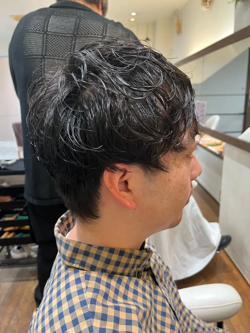 パーマ メンズ メンズパーマ 水口 真穂のヘアスタイル