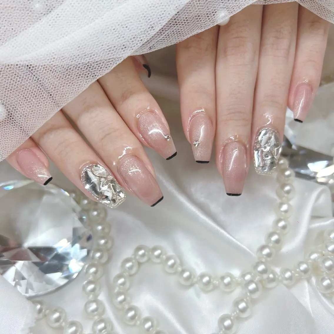 セミロング ハンドネイル Nailsalon Angeのネイルデザイン