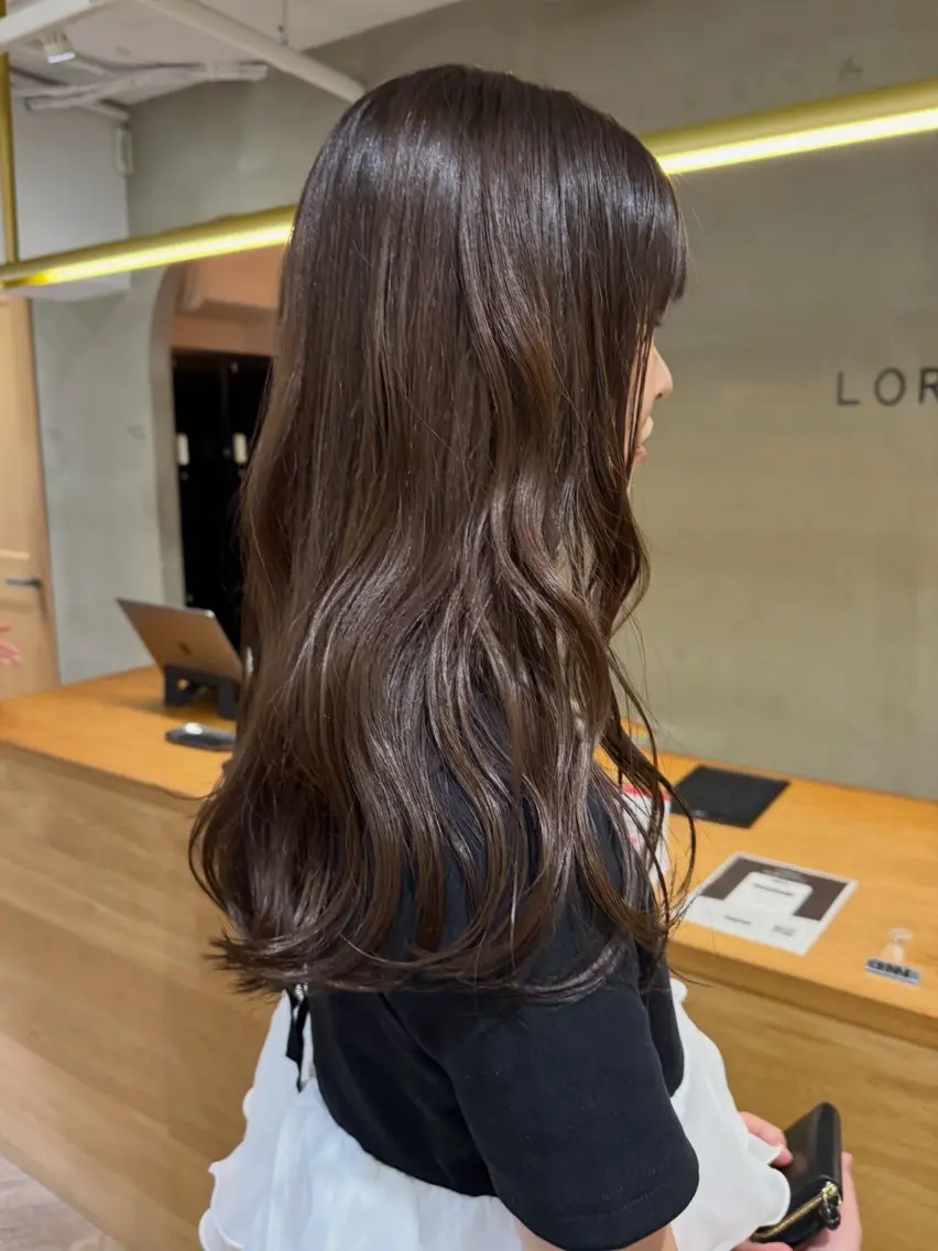 ロング 透明感カラー ラベンダー🤍エリコのヘアスタイル