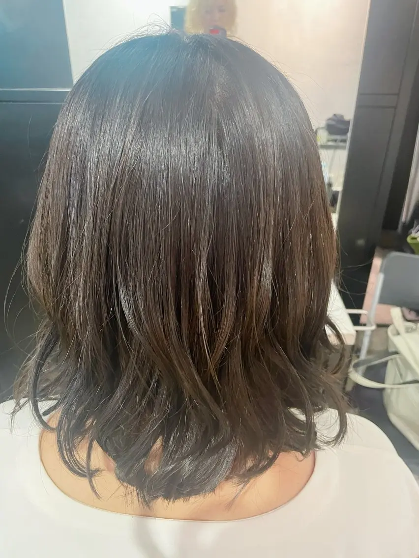 ミディアム カット ヘアカラー mitchy モデル様募集中♪のヘアスタイル