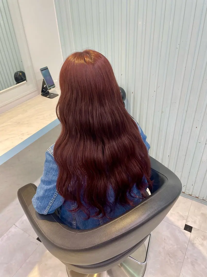 カラー ヘアカラー トリートメント ヘッドスパ ヘアセット 🇰🇷韓流暖色ヘア 🍒saaya🍒のヘアスタイル