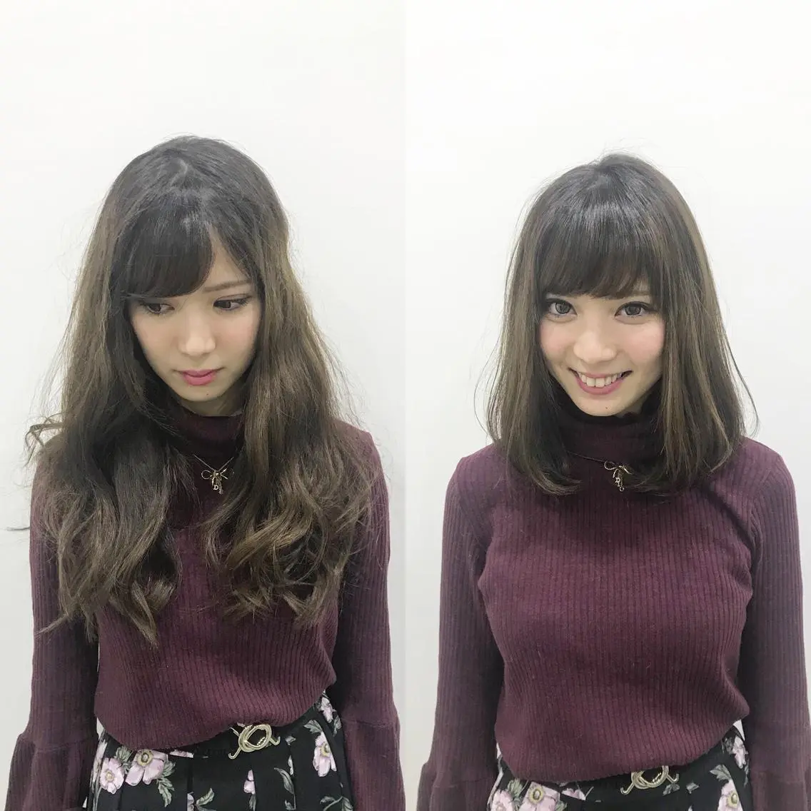 ミディアム 渋谷レイヤーカット❌ 縮毛矯正専門/武田涼のヘアスタイル