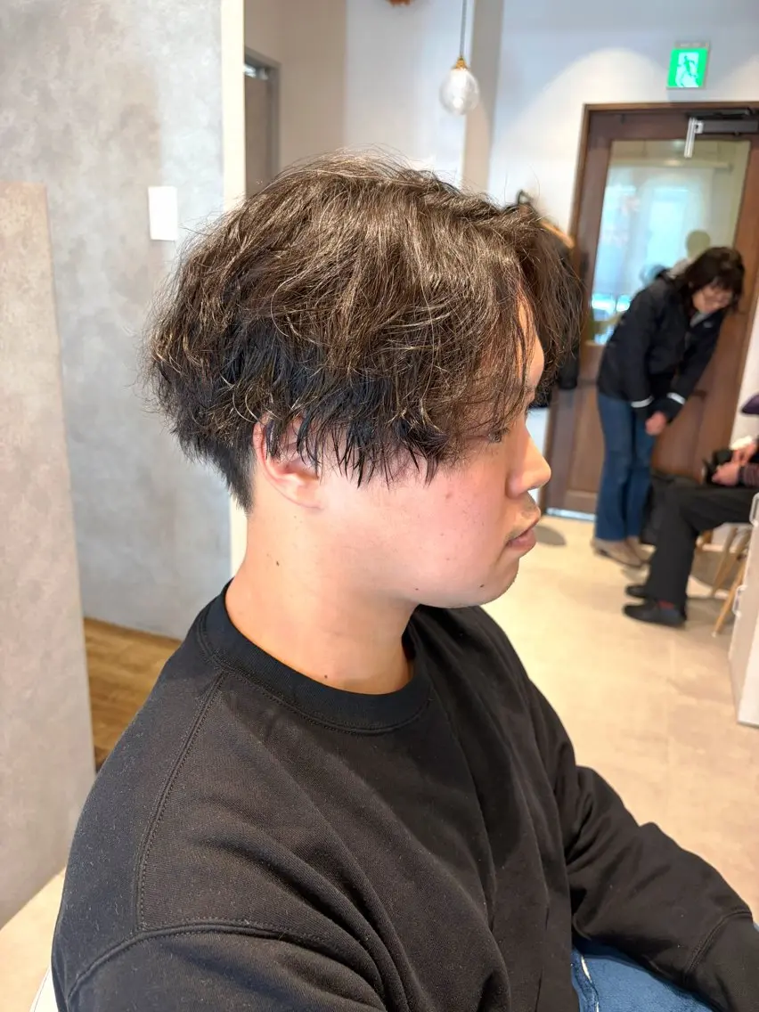 平日、当日予約限定 メンズカットパーマの写真