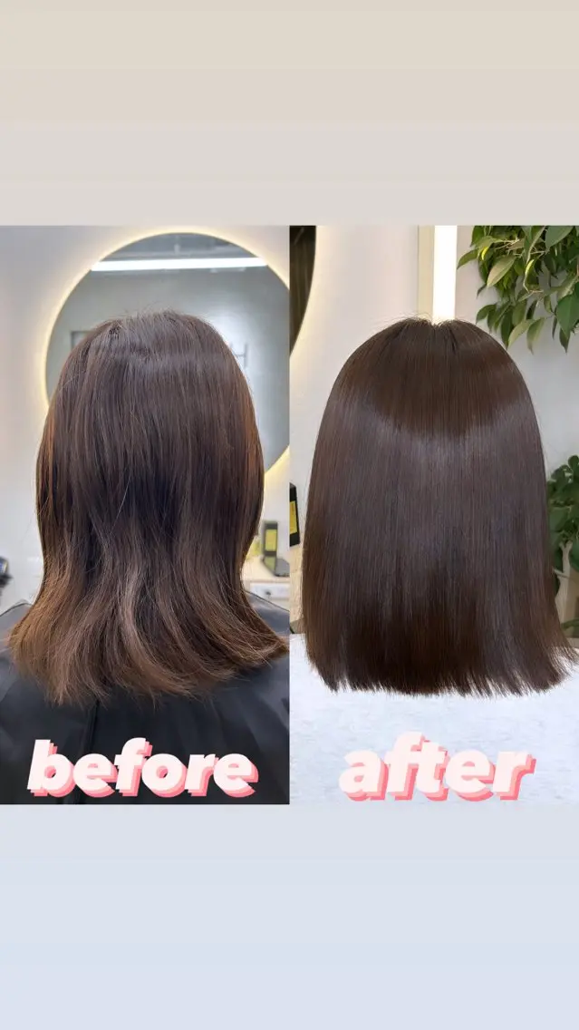 ミディアム 縮毛矯正 トリートメント カット ヘアカラー 縮毛矯正 トリートメント 縮毛矯正・髪質改善 特化 出納 直起のヘアスタイル