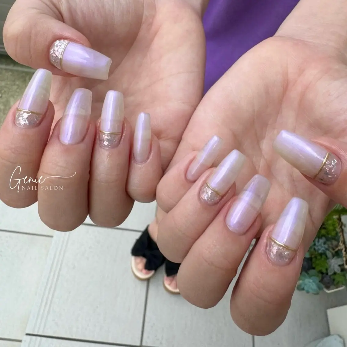ネイル ニュアンスネイル シンプルネイル ハンドネイル Nail salon Genieのネイルデザイン