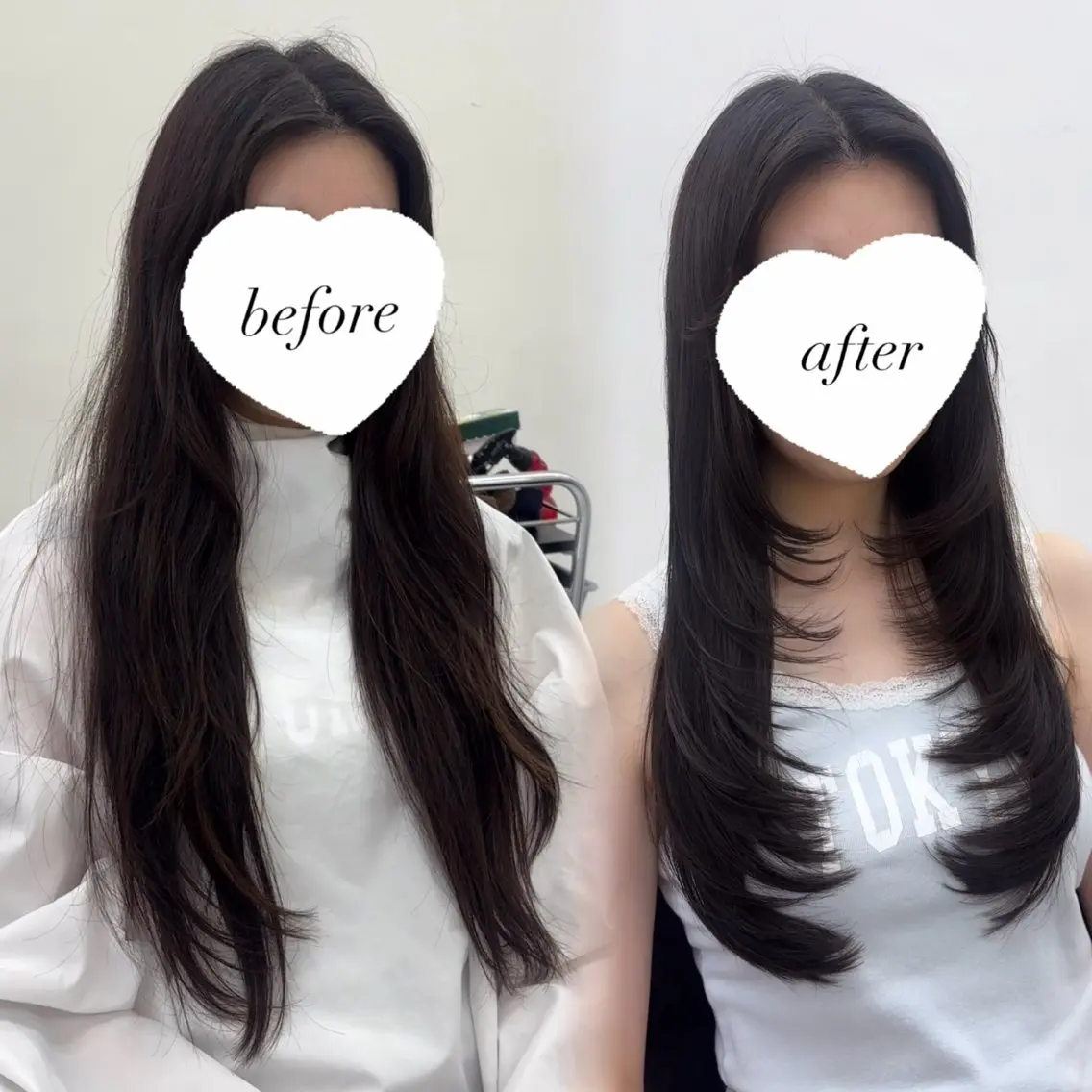 カラー カット 韓国レイヤー艶カラー ブリーチ otohaのヘアスタイル