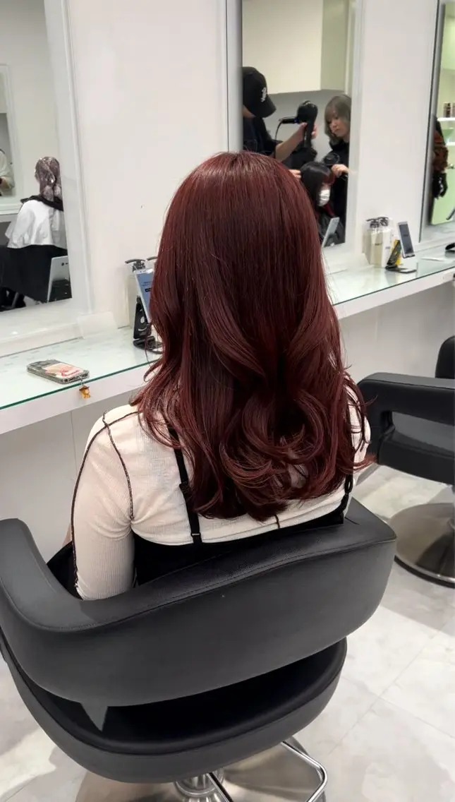 ロング カラー ヘアアレンジ ヘアカラー レイヤー×透明感カラ ー🕊AZUSAのヘアスタイル