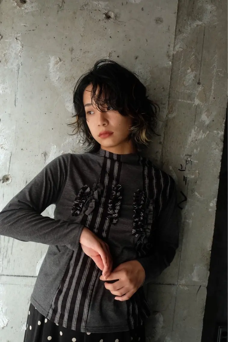 ミディアム 齋 花音のヘアスタイル