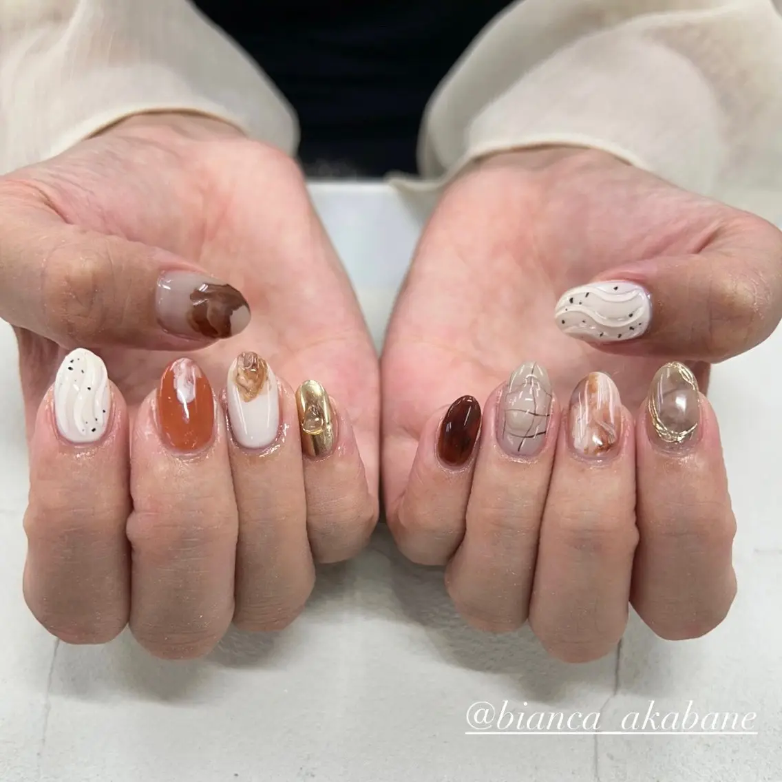 ネイル ハンドネイル Bianca赤羽 松元🥣🫧のネイルデザイン