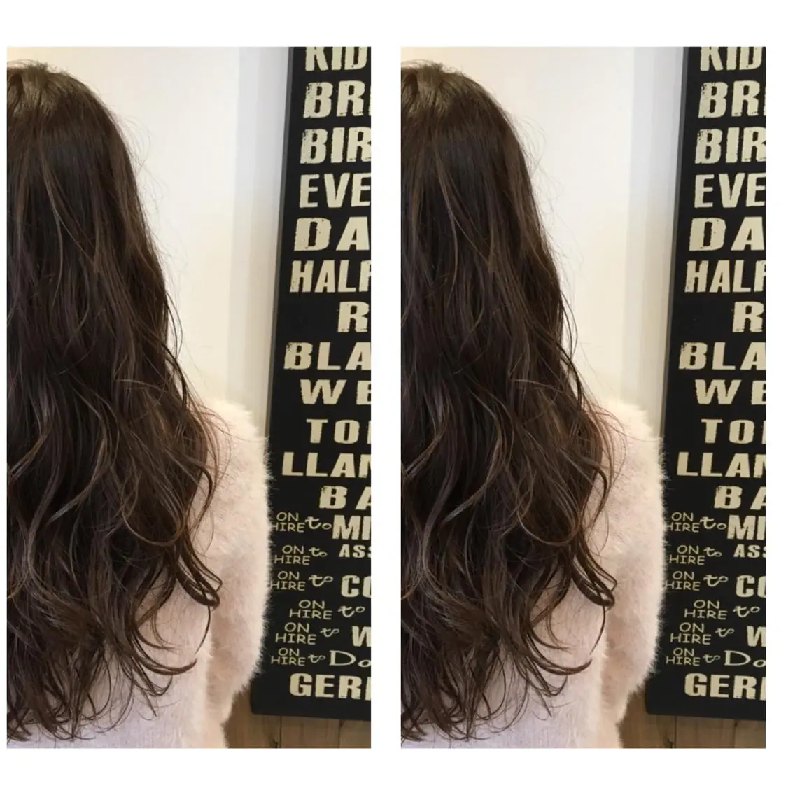 ロング カラー 土屋 ゆうこのヘアスタイル
