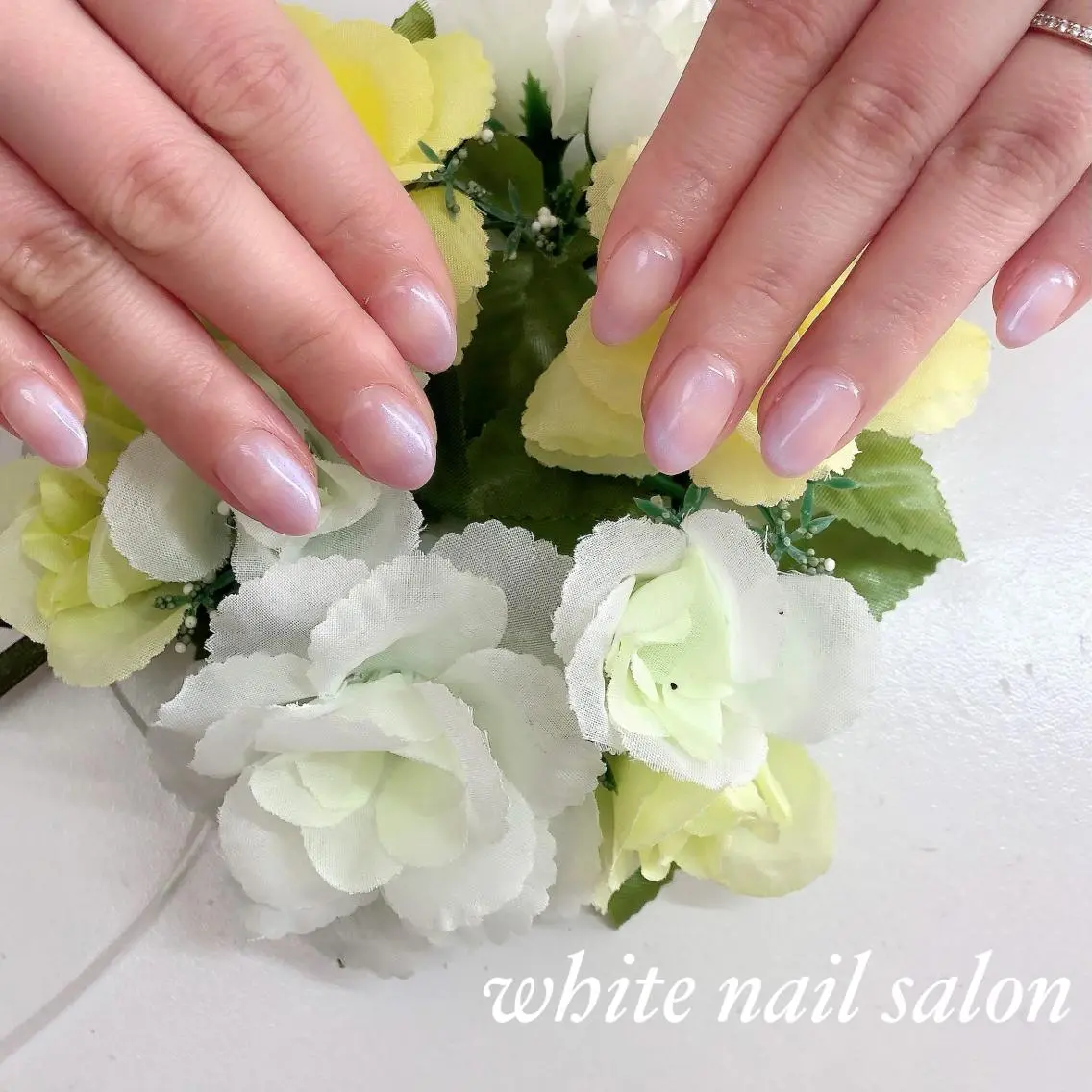 ネイル アートネイル フレンチネイル ジェルネイル ハードジェル 持ち込み white nail salonのネイルデザイン
