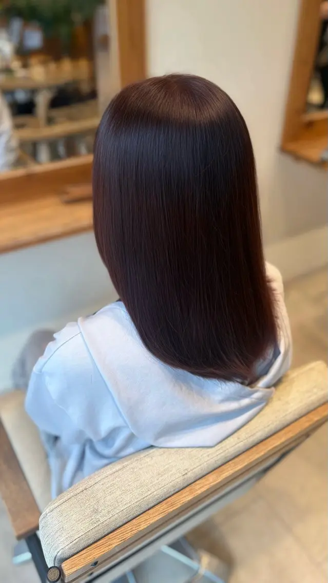 ミディアム カラー ブラウンカラー ピンクカラー ピンクブラウン reo /DONNA高槻店のヘアスタイル