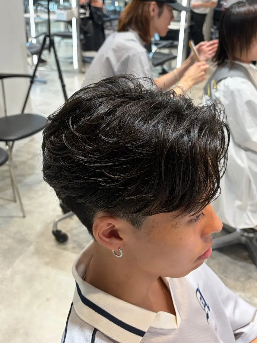 ショート メンズ カット パーマ fifth／ メンズパーマ／りょうのヘアスタイル