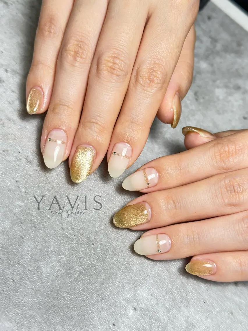ネイル マグネットネイル ハンドネイル YAVIS_ nailのネイルデザイン