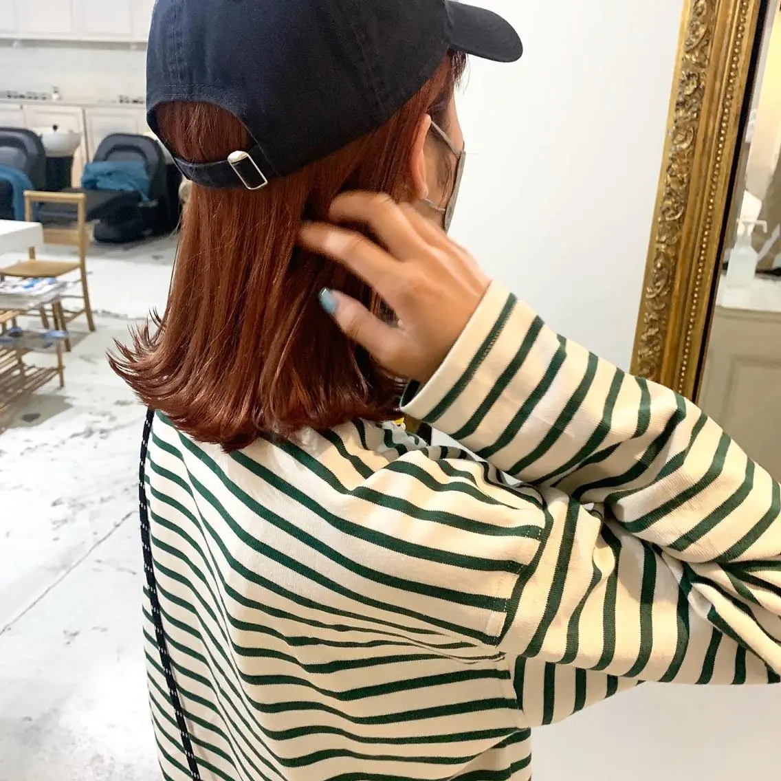 ミディアム ヘアカラー トリートメント ダブルカラー/透明感 💈JUNYA💈のヘアスタイル