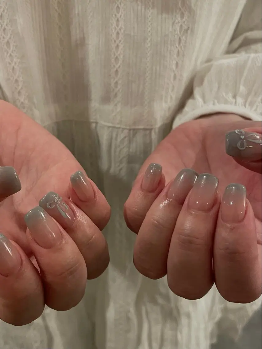 ネイル リボン ハンドネイル roof nailのネイルデザイン