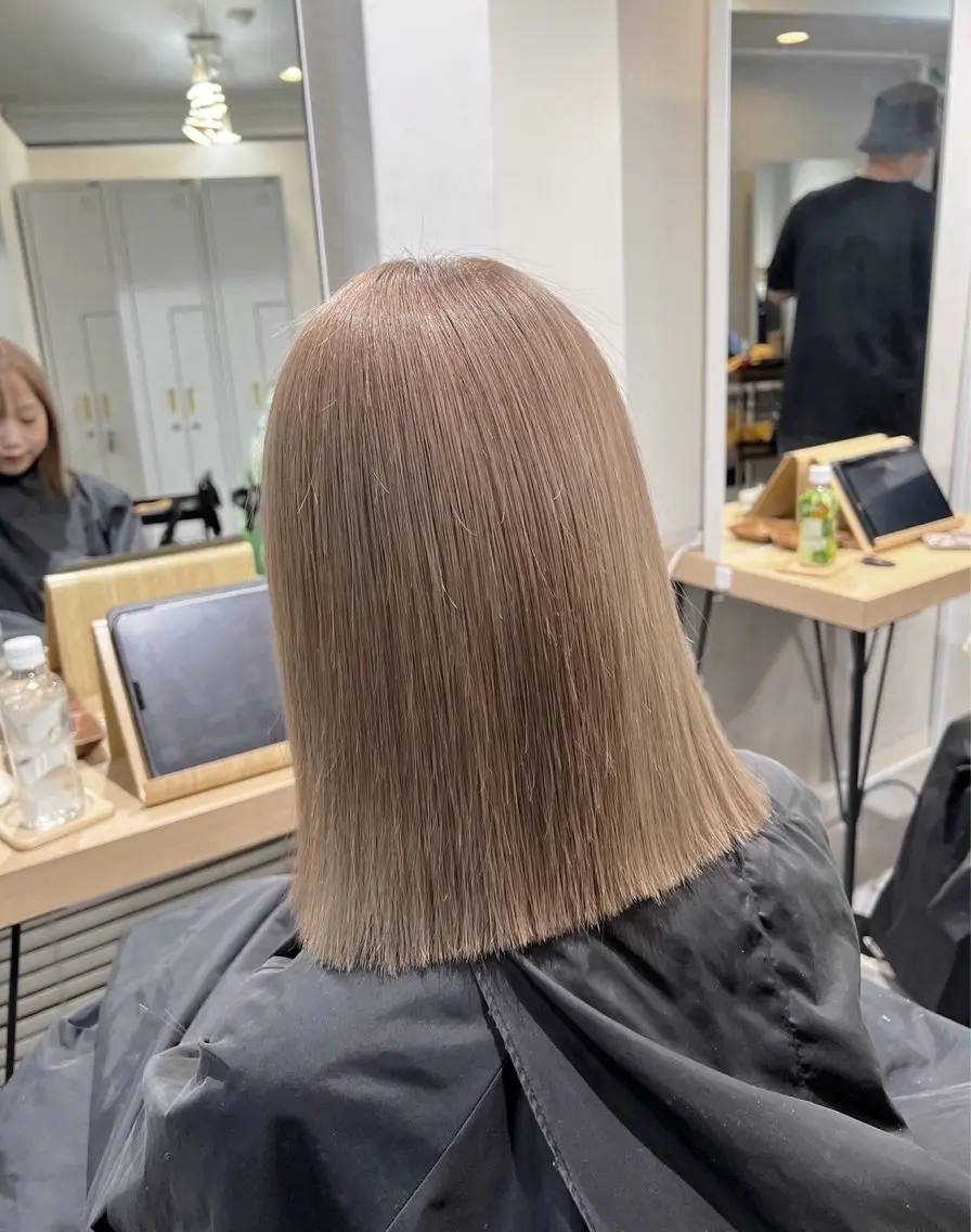 ショート カラー ベージュカラー ミルクティーベージュ 指名数No.1 /NAOYAのヘアスタイル