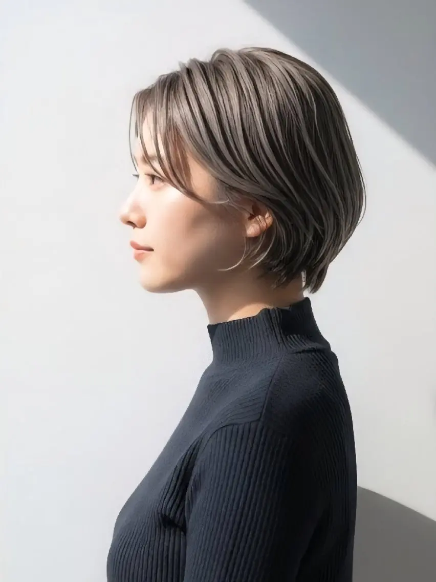 ショート カット ヘアカラー トリートメント ショート×髪質改善 【松戸】澤田 周のヘアスタイル