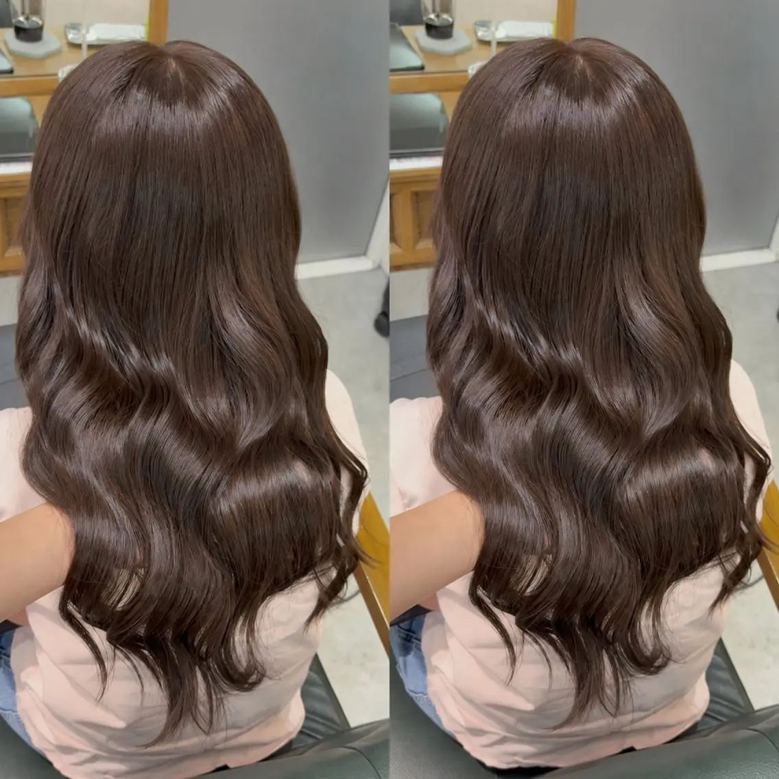 セミロング カラー ベージュカラー ヘアカラー トリートメント なんば、心斎橋🍓 ハイトーンnicoのヘアスタイル